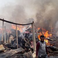 কোনাবাড়ীতে ঝুট গুদামে আগুন নিয়ন্ত্রণে ৪ ইউনিট