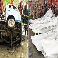 পিকআপভ্যান খাদে পড়ে নিহত ৬