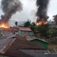মিয়ানমারে সেনা-বিদ্রোহী সংঘর্ষ, ভারতে পালিয়েছেন এক শহরের সবাই