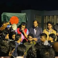 সিমান্তে বিএসএফের হামলার প্রতিবাদে রাবিতে বিক্ষোভ