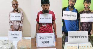 চাঁদপুরে যৌথ বাহিনীর অভিযানে মাদকসহ ৪ কারবারি গ্রেপ্তার