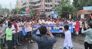 সারাদেশে বিশৃঙ্খলা, মাদারীপুরে ছাত্রদলের বিক্ষোভে উত্তাল রাজপথ