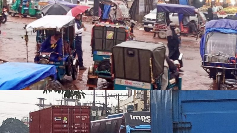 ঈদগাঁওয়ে যানজটে নাকাল জনজীবন,সার্জেন্ট ‘উধাও’, একাই ডিউটিতে কনস্টেবল!