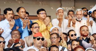 রায়পুরায় বেগম খালেদা জিয়ার রোগমুক্তি কামনায় দোয়া ও মৌন মিছিল