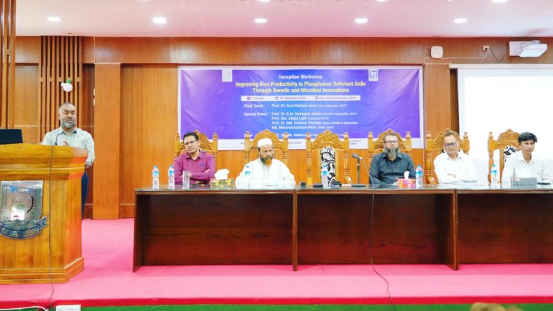 পবিপ্রবিতে ধানের উৎপাদনশীলতা বাড়াতে ওয়ার্কশপ অনুষ্ঠিত