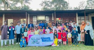 আনন্দলোক স্কুলের শিশুদের নিয়ে কুবি রোটারেক্ট ক্লাবের “পুষ্পায়ন” কর্মসূচি